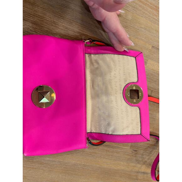HOT PINK KATE SPADE CROSSBODY PURSE - Picture 5 of 11
